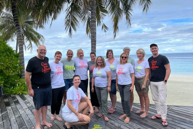 Gruppenfoto Malediven